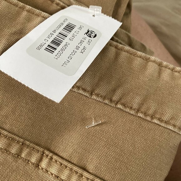 Cat & Jack Boys' Stretch Straight Recto Fit Jeans - size 14 Khaki Wash - Picture 3 of 3